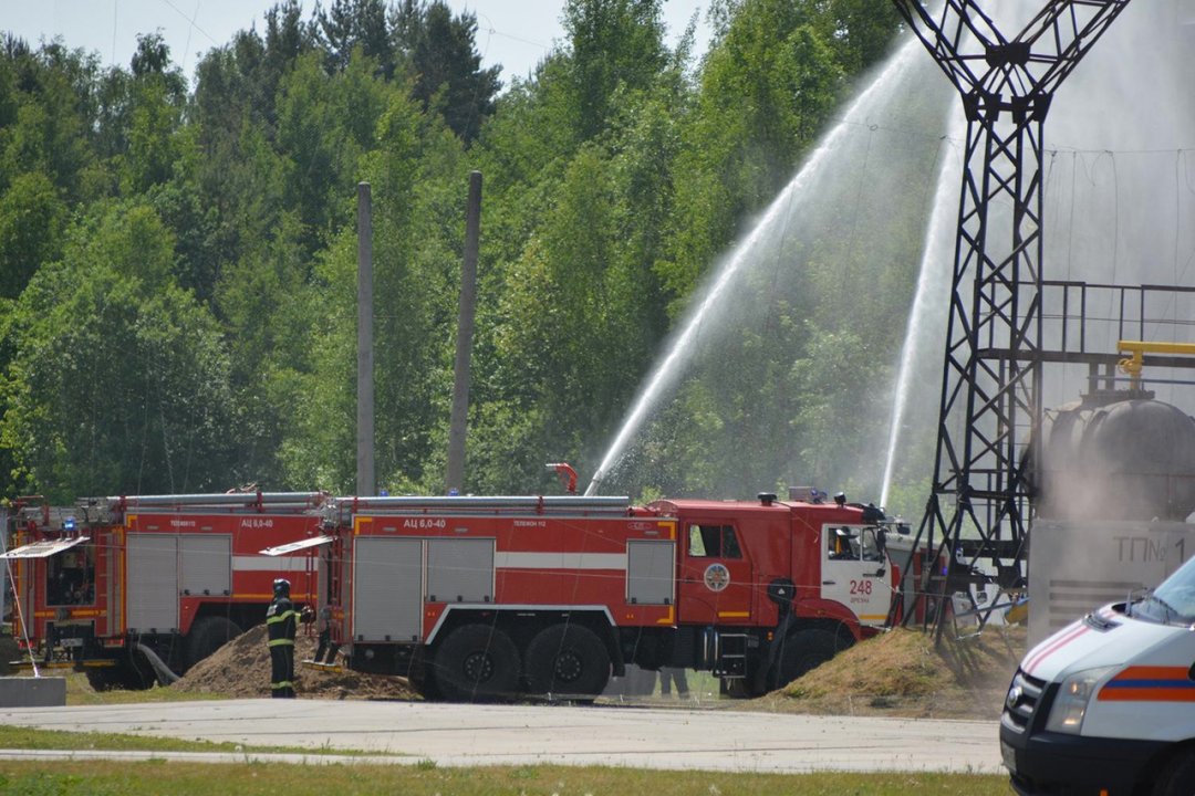 🔥🚒Вчера работники #Мособлпожспас приняли участие в демонстрационных учениях, которые состоялись на территории Ногинского спасательного центра