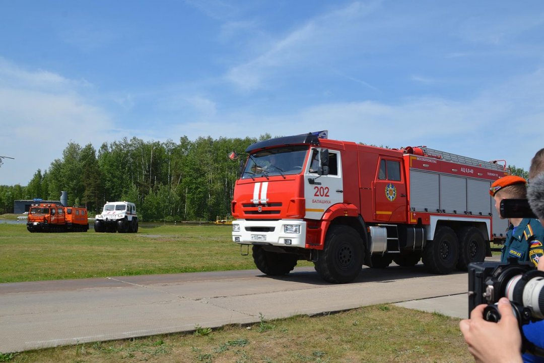 🔥🚒Вчера работники #Мособлпожспас приняли участие в демонстрационных учениях, которые состоялись на территории Ногинского спасательного центра