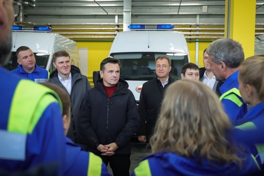 🚑 Сегодня приехали на Ногинскую подстанцию скорой медицинской помощи, чтобы передать нашим медикам 77 новых машин скорой помощи