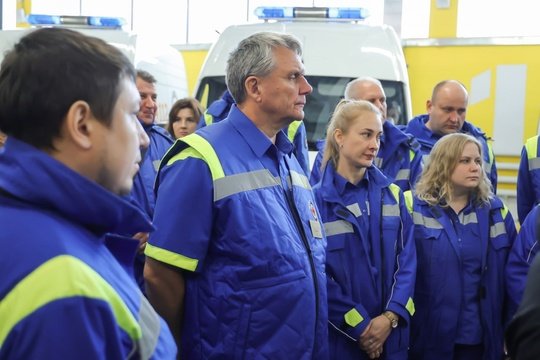 🚑 Сегодня приехали на Ногинскую подстанцию скорой медицинской помощи, чтобы передать нашим медикам 77 новых машин скорой помощи